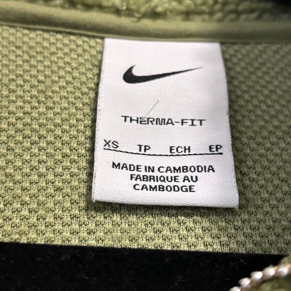 Nike therma-fit green Sherpa quarter zip sweatshirt XS - Picture 5 of 7